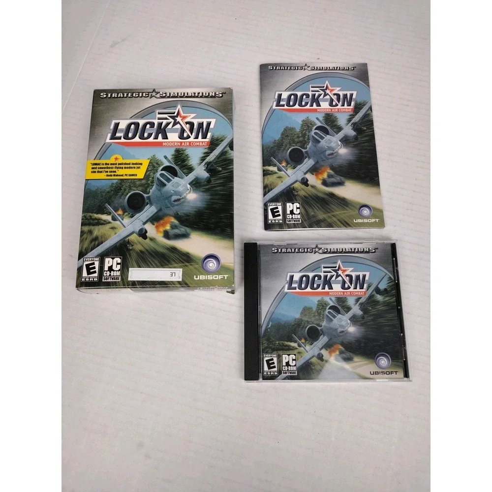Lock On Modern Air Combat Strategic Jet Fighter War Game PC Game Tall Box CIB